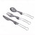 cheap Grills &amp; Outdoor Cooking-Titanium Flatware Knife Fork Spoon Set Lightweight Ti Camping Utility Cutlery Set with Carrying Bag for Traveling Picnic Hiking
