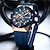 abordables Relojes de Cuarzo-Reloj de cuarzo cronógrafo multifuncional deportivo de moda curren con correa de silicona esfera de diseño creativo reloj de manecillas luminosas 8462