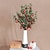 billiga Konstgjorda blommor och vaser-1 st granatäpplegren med 6 konstgjorda granatäpplen: verklighetstrogen falsk växtdekor med realistiska fruktaccenter