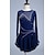 Χαμηλού Κόστους Καλλιτεχνικό πατινάζ-Φόρεμα για φιγούρες πατινάζ Γυναικεία Κοριτσίστικα Patinaj Φορέματα Σκούρο μπλε Κουρελού Οπή για τον αντίχειρα Δίχτυ Σπαντέξ Ελαστικό Εκπαίδευση Εξάσκηση Επαγγελματική Ενδυμασία πατινάζ