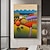 levne Zátiší-ručně malovaná krajina olejomalba abstraktní nástěnná výzdoba ruční malba barvy hustý olej na plátně pro dekoraci obývacího pokoje (bez rámu)