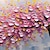 Недорогие Картины с цветочными мотивами-Оригинальная картина маслом ручной работы с розовым цветком сливы на холсте, цветок, настенный художественный декор, толстая текстура, абстрактная цветочная картина для домашнего декора с натянутой