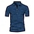 ieftine Polo clasic pentru bărbați-Bărbați Polo sport Cămașă de golf Casual Concediu Rever Quarter Zip Manșon scurt Modă De Bază Simplu Quarter Zip Vară Fit regulat Gri Închis Albastru piscină Trifoi Polo sport