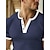 levne Pánská trička pro volný čas-Pánské Tričko Tričko s žebrovaným úpletem Tričko Top Bez vzoru Pit Strip Henley ulice Dovolená Krátké rukávy Oblečení Módní Designové Základní