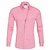 baratos Camisas masculinas de negócios-Homens Camisa Social Saia camisa de botão Preto Branco Rosa Manga Longa Tecido Lapela Primavera &amp; Outono Casamento Festa Roupa