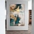 levne Abstraktní malby-velké ručně malované abstraktní nástěnné umění - zlatá abstraktní malba - akrylová zlatá fólie malba na plátně - modrá barva malba - domácí dekorace abstraktní malba wall art trend textura zlatá fólie