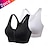 cheap Multipack-Women&#039;s 2 PCS High Support Sports Bra Running Bra Seamless Racerback Bra Top Padded Yoga Fitness Gym Workout Breathable Quick Dry Shockproof Solid Colored