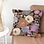 billige blomster- og plantestil-dekorativt kaste vintage blomsterpudebetræk 4 stk blødt firkantet pudebetræk pudebetræk til soveværelse stue sofa sofastol