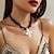 abordables Collares-Collares con colgantes Resina Piedra Mujer Elegante Vintage Cuentas Boda Irregular Gargantillas Para Boda Fiesta