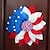 رخيصةأون لوازم الحدث والاحتفال-إكليل زهور يوم الاستقلال الأمريكي - ديكور واجهة متجر عيد الفصح، إكليل زخرفة الباب ليوم الذكرى/الرابع من يوليو