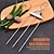 cheap Grills &amp; Outdoor Cooking-3 Way Grill Skewers - GrillSavant - Reusable 3 Way Grill Skewers - 3 Way Grill Skewers For Outdoor Grill - Grilling Savant 3 Way Stainless Skewers - for Meat, Veggies, Fruits Grill