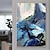 levne Abstraktní malby-olejomalba ručně malovaný obdélník nástěnné umění abstraktní malba na plátně domácí dekorace výzdoba natažený rám připraven k zavěšení