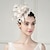 voordelige Bruiloft Zendspoel-hoofdbanden fascinators hoofddeksels veren slappe hoed hoge hoed bruiloft theekransje elegante bruiloft met strik hoofddeksel hoofddeksels
