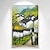 رخيصةأون لوحات الطبيعة-لوحة زيتية لمناظر طبيعية لمدينة جيانغنان المائية مرسومة يدويًا لوحات تجريدية حديثة على الطراز الصيني ملفوفة على القماش (بدون إطار)