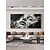 ieftine Picturi Abstracte-pictat manual abstract alb-negru fata gros cutit ulei pictura perete arta mare personalizat decor de perete pentru camera de zi fara rama