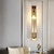 olcso fali lámpák-led fali lámpa 1 fej meleg fehér lámpa 60cm fém üveg anyag kristály fény luxus minimalista hálószoba nappali folyosó folyosó 85-265v