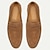 halpa Miesten loaferit ja nauhattomat kengät-miesten loafers klassinen mokkanahka valkoinen pohja