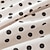 abordables Manteles-Mantel 100% algodón estampado estrellas poka dot con borla
