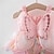 voordelige Jurken-peuter baby meisjes jurk 3d vlinder ruches mouwloze gelaagde cami jurk zomer casual kleding prinsessenjurk