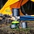 ieftine Grătare și gătit în aer liber-titan pur vesela de camping set de gătit în aer liber oale vase de gătit picnic de călătorie ustensile de bucătărie echipament tacâmuri pescuit trekking