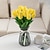baratos Evento e suprimentos de festa-10 peças de flores artificiais de tulipa pu realistas: perfeitas para decoração de casa, decorações de casamento e eventos - tulipas de toque realista para maior elegância