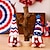 olcso Esemény- és party kellékek-kézzel készített hazafias svéd gnóm játék - függetlenség napi törpe figura, tökéletes amerikai emléknapi dekorációs dísznek vagy függő medálnak