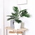 billiga Konstgjorda blommor och vaser-50 cm (h) konstgjord scheffleraträd - realistisk konstplanta för inomhusinredning, kontor och hemmiljö
