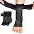 baratos Ligas e Suportes-2 peças de suporte de tornozelo, mangas de compressão respiráveis com envoltório ajustável, estabilizador elástico de tornozelo - ideal para esportes, fitness, corrida, escalada