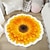 tanie dywaniki do salonu i sypialni-dywaniki dywaniki w kształcie kwiatów proste dywaniki 3D z dużymi kwiatami, nadające się do prania maty podłogowe