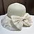 ieftine Pălării Party-Palarie Veșminte de cap Poliester Clop Floppy Paie Căciulă Casual Concediu Elegant Epocă Cu Funde Buline Diadema Articole Pentru Cap
