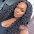 cheap Human Hair Lace Front Wigs-Water Wave 13x6 HD Transparent Lace Front Wigs Human Hair 180 Density Wet and Wavy Wigs for Women Curly Lace Front Wigs Pre Plucked with Baby Hair Natural Color