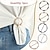 cheap Event &amp; Party Supplies-5pcs Silk Scarf Ring Clip T-shirt Tie Clips For Women Fashion Metal Round Circle Clip Buckle Clothing Ring Wrap Holder