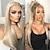 cheap Synthetic Lace Wigs-Synthetic Lace Wig Straight Style 24 inch Blonde Silky Straight 13x4 Lace Front Wig All Wig Light Blonde