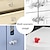 voordelige Opslag &amp; Organisatie-6 stuks toiletspoeldrukknop: hartvormig, multifunctioneel, lange spijkervriendelijke, universele spoeldekselliftassistent voor badkamertoiletten