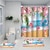 preiswerte Duschvorhänge-Badezimmer-Deko, 4-teiliges Blumen-Duschvorhang-Set, Badezimmer-Sets, moderne Heim-Badezimmer-Dekoration mit Badematte in U-Form und Toilettendeckel-Abdeckmatte und 12 Haken