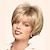 levne starší paruka-krátké blond paruky v pixie střihu pro ženy syntetická paruka rovná s ofinou paruka krátké blond syntetické vlasy dámská blond