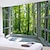 cheap Landscape Tapestry-Window Forest View Hanging Tapestry Wall Art Large Tapestry Mural Decor Photograph Backdrop Blanket Curtain Home Bedroom Living Room Decoration