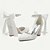 cheap Women&#039;s Heels-Women&#039;s Heels Wedding Shoes Dress Shoes Wedding Party Wedding Heels Crystal Stiletto Round Toe Peep Toe Elegant Vintage Satin Black White Ivory