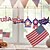 billige Event &amp; Party Supplies-Independence Day-dekorasjoner: Amerikanske julepynt i tre - perfekt for å feire USAs nasjonale høytider og minnedager