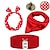 abordables Años 50-Conjunto de accesorios de los años 50, kit de accesorios de disfraz retro vintage de los años 50, cinturón rojo, pañuelo de lunares, diadema, pendientes, bufanda, decoración de fiesta de los años 50