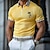 cheap Men&#039;s 3D Zipper Polo-Plaid Tree Men&#039;s Casual Print Polo Shirt Zip Polo Outdoor Street Casual Polyester Turndown Polo Shirts Black Yellow Summer Spring S M L Micro-elastic Lapel Polo