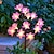 tanie Światła ścieżki i latarnie-Symulacja led kwiat słoneczna 8 trybów światło trawnika kamelia kwiat światło na zewnątrz wodoodporne światło ogrodowe willa park podwórko trawnik chodnik dekoracja krajobrazowa 1/2 sztuk
