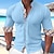 billiga herrskjorta med knäppning-Herr Skjorta Knapp upp skjorta Casual skjorta Sommarskjorta Strandskjorta Svart Vit Gul Himmelsblå Mörkgrå Långärmad Rutig Färgblock Bandkrage Hawaiisk Helgdag Lappverk Kläder Mode Ledigt Bekväm