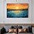ieftine Picturi Abstracte-vopsea de mână pictură apus de soare pe pânză pictură originală artă oceanică artă de perete plajă artă modernă peisaj marin decor de perete living artă de perete mare (fără cadru)
