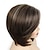 cheap Older Wigs-Wig Natural Wave Asymmetrical With Bangs Wig Short Light Brown Synthetic Hair Women&#039;s Classic Light Brown Short Bob Wigs with Highlight Natural Looking Wigs