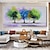 cheap Tree Oil Paintings-Handmade Oil Painting Canvas Wall Art Decoration Green Tree of Life Abstract Plant Landscape for Home Decor Rolled Frameless Unstretched Painting