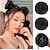 abordables Chignons-Espace chignons cheveux pièces griffe clip dans chignon mini chignon cheveux chouchous extension pour femmes filles brun foncé