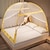 tanie Zadaszenia i zasłony na łóżka-Moskitiera letnia składana przenośna przeciw komarom podróżna do namiotu moskitiera z podwójnymi drzwiami