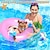 abordables fête d&#039;été hawaïenne-Flotteurs de bras de natation pour enfants, brassards de natation gonflables, manches flottantes, anneaux flottants pour tout-petits garçons et filles