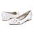 cheap Wedding Shoes-Women&#039;s Wedding Shoes Ladies Shoes Valentines Gifts White Shoes Wedding Party Valentine&#039;s Day Wedding Flats Rhinestone Satin Flower Flat Heel Pointed Toe Elegant Cute Luxurious Satin Loafer White
